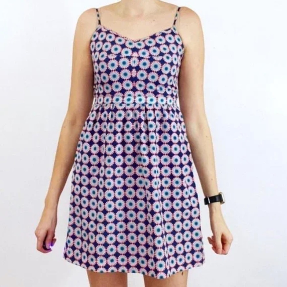 J.Crew Seaside printed Cami Dress size 2
